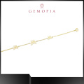 Elegant Cubic Gold Bracelet Pure Silver Jewelry for Ladies Party